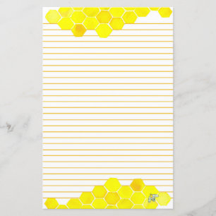 Honey Bee Honeypeb Lettre jaune Linke Écriture