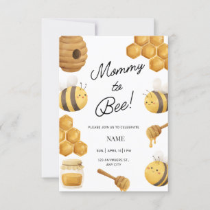 Honey Bee, invitation baby shower