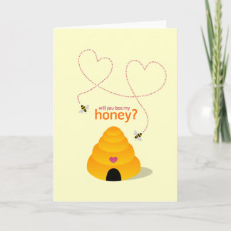 Honey Bees Carte Saint Valentin