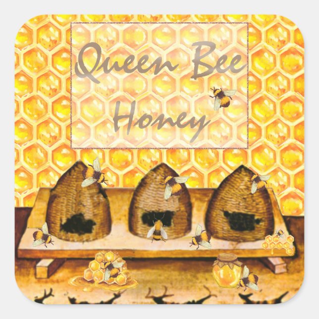 Honey Jar Canning Étiquette (Devant)