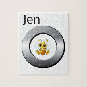 Honeybee Argent Jigsaw Puzzle