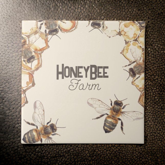 HoneyBee Farm Honeycomb abeilles | Carreaux en cér (Créateur téléchargé)
