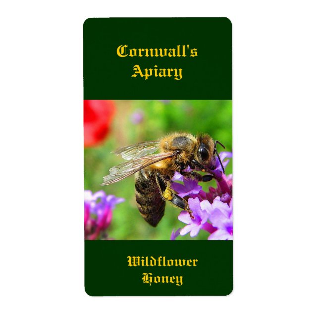 Honeybee Honey Étiquette (Devant)
