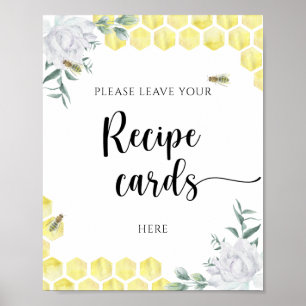Honeycombs - Votre carte de recette ici poster