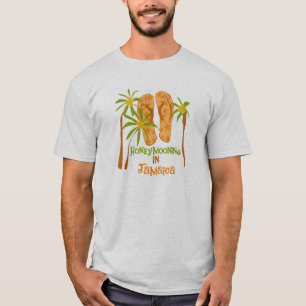 Honeymooning dans le T-shirt de la Jamaïque