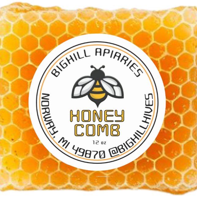 Honeypeb Étiquette Abeille Jaune Abeille Coordonné (Créateur téléchargé)