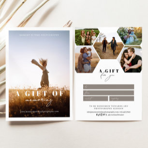 Honeypeb Hexagon Photographie Certificat cadeau