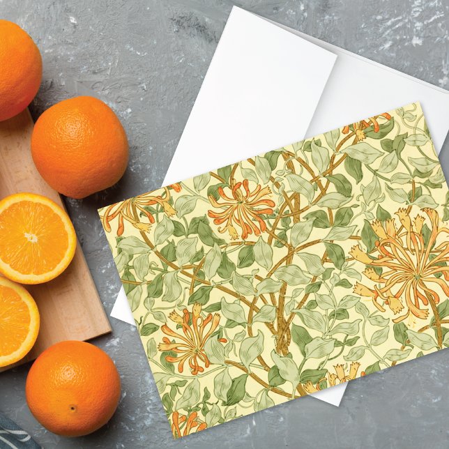 Honeysuckie Floral William Morris Carte blanche (Créateur téléchargé)