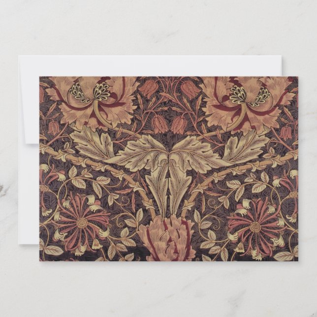 Honeysuckie par William Morris, Garden Flowers Art (Devant)