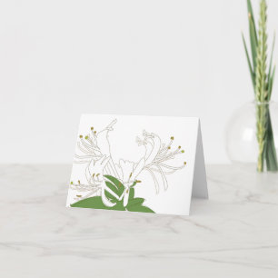 HONEYSUCKLE Carte pour notes No 2