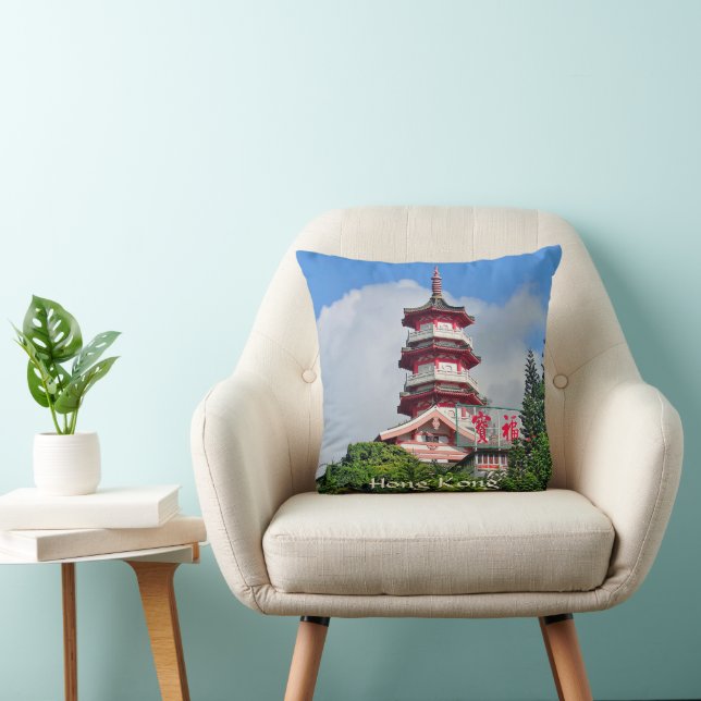 Hong Kong Perle de l'Orient Coussin Jeté (Chaise)