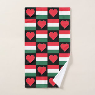 Hongrie Drapeau et coeur Motif Fun Hungarian Pride