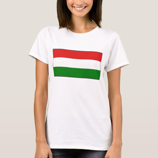 Hongrie Drapeau x Carte T-shirt (Devant)