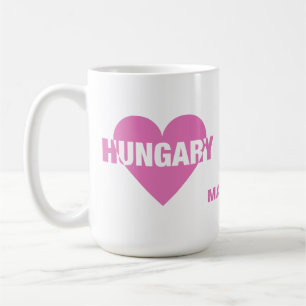 Hongrie Love nom personnalisé tasses