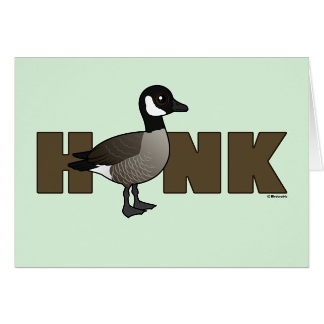 HONK Funny Canada Goose Carte de voeux (Devant horizontal)