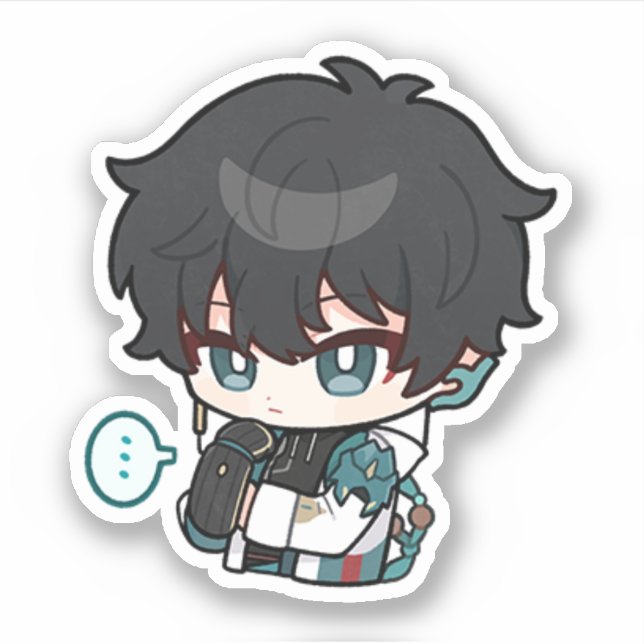 Honkai Star Rail Chibi Dan Heng Sticker (Devant)