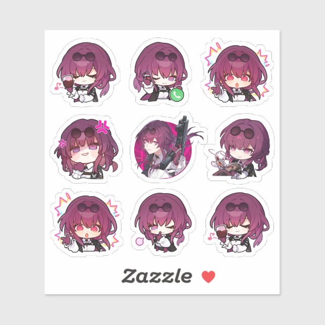 Honkai Star Rail : Stickers HSR Kafka (Feuille)