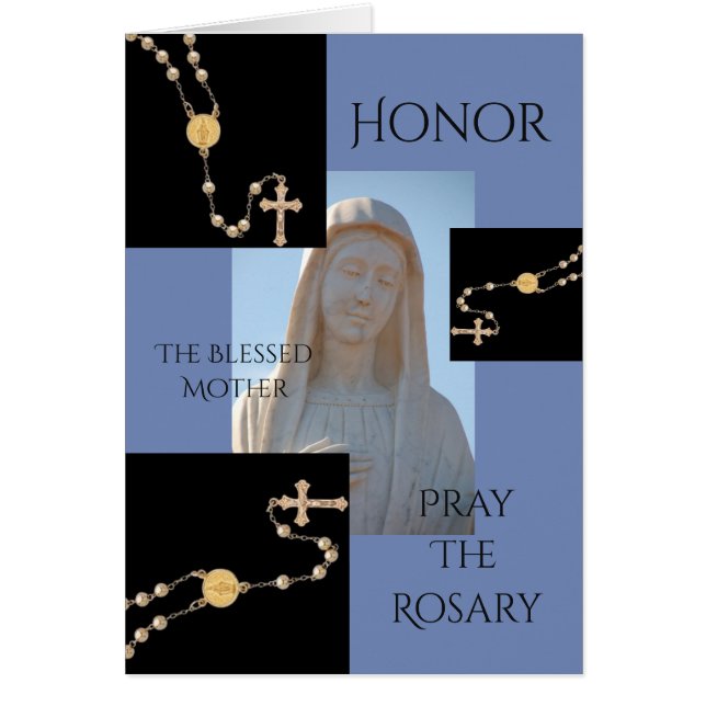 HONNEUR LA MÈRE BÉNÉFICIÉE PRIE LE ROSARY (Devant)
