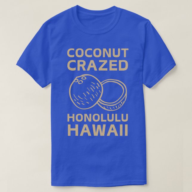 Honolulu Hawaii TShirt de noix de coco râpé (Design devant)