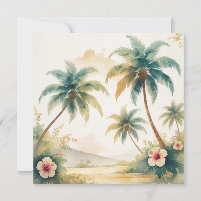 Honolulu Voyage Hawaïen de style vintage (Devant)