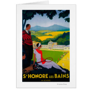 Honore Les Bains Poster Vintage Europe