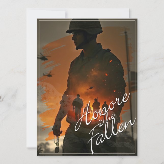 Honorer les morts - Souvenez-vous de leur sacrific (Devant)