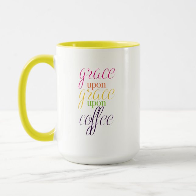Honorez sur la grâce sur le café - 15 onces. Tasse (Gauche)