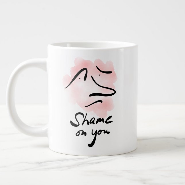 HONTE SUR VOUS Jumbo Mug (Gauche)