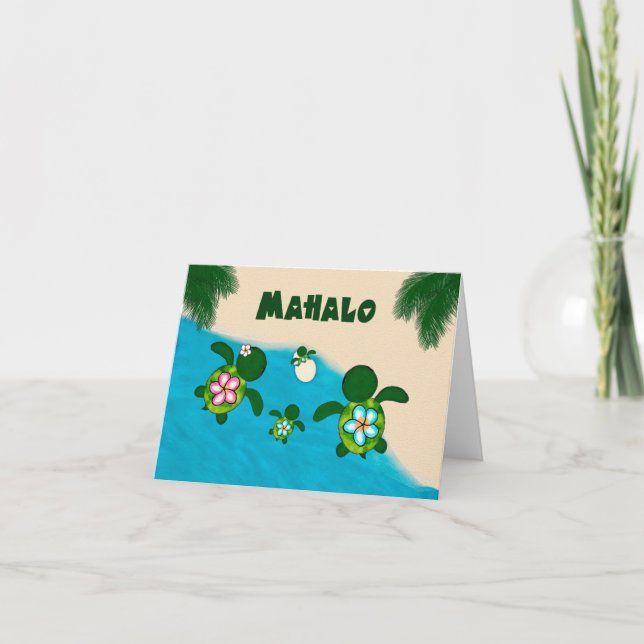 Honu BOY Baby Sea TURTLE Merci Famille Bleu 284 (Devant)