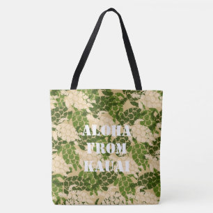 Honu Sea Turtle Hawaii Monogramme Aloha Beach Sac