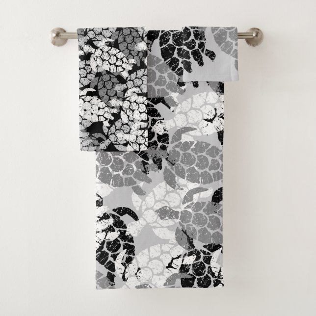 Honu Sea Turtle Hawaiian Coordonnées Grey (En situation)