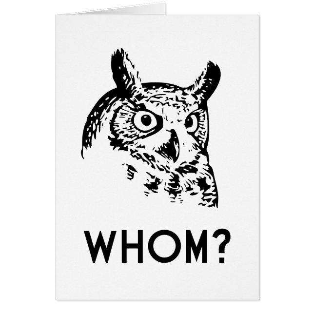 Hoo qui qui hibou de grammaire (Devant)