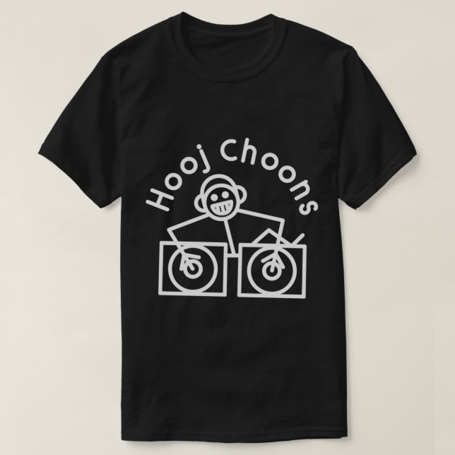 Hooj Choons Records (Logo Blanc) T-Shirt Classique (Design devant)