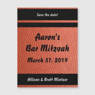 Hoops Bar Mitzvah Magnet avec Enveloppe
