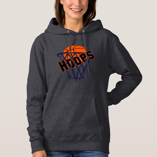 Hoops Basketball & Net Sweat - shirt à capuche fém (Devant)