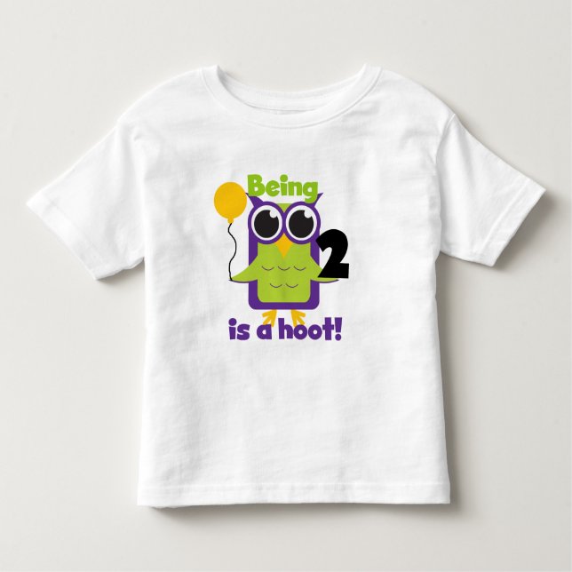 Hoot Owl 2e anniversaire T-shirts et cadeaux (Devant)