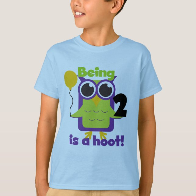 Hoot Owl 2e anniversaire T-shirts et cadeaux (Devant)