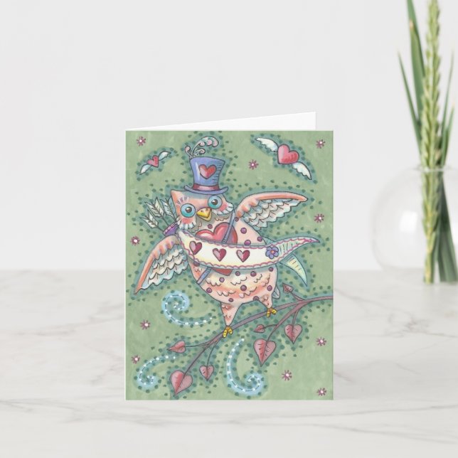 HOOTS N'COEURS OWL NOTE CARTE Vide (Devant)