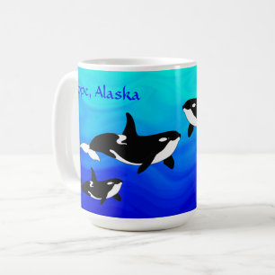 Hope, Alaska Orcas - 15 oz. Combo mug