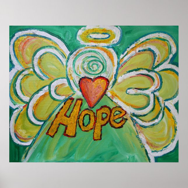 Hope Angel Art Poster Print (Devant)