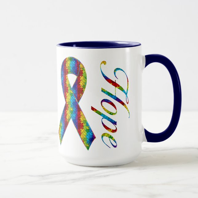 HOPE Autisme Ringer Mug (Droite)
