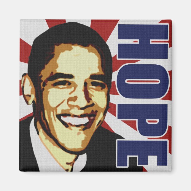 Hope Barack Obama Magnet (Devant)