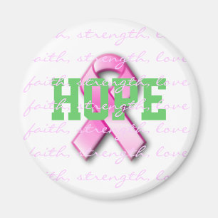 Hope Cancer du sein Pink Ribbon Magnet