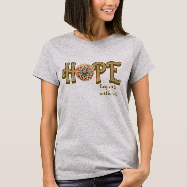 HOPE commence avec nous t-shirt (Devant)
