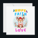 Hope Faith Love<br><div class="desc">J'Espère Que La Foi Aime. Carte plat 5, 25 pouces x 5, 25 pouces. La saison de Noël est de nouveau là et les gens sont occupés à préparer un dîner de Noël parce que Noël est un moment pour les réunions de famille, les liens familiaux et le renouvellement des...</div>