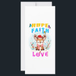 Hope Faith Love<br><div class="desc">J'Espère Que La Foi Aime. Carte plat de 4 po x 9 po. La saison de Noël est de nouveau là et les gens sont occupés à préparer un dîner de Noël parce que Noël est un moment pour les réunions de famille, les liens familiaux et le renouvellement des amitiés....</div>