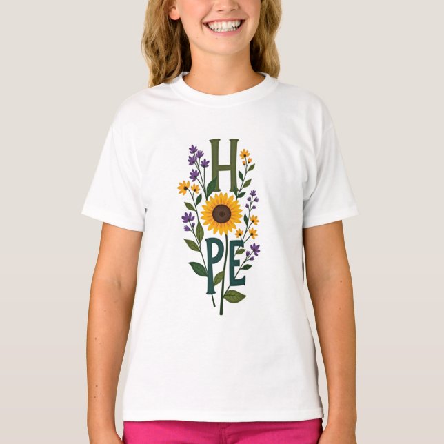 Hope Flower Kids Basic\ T-Shirt (Devant)
