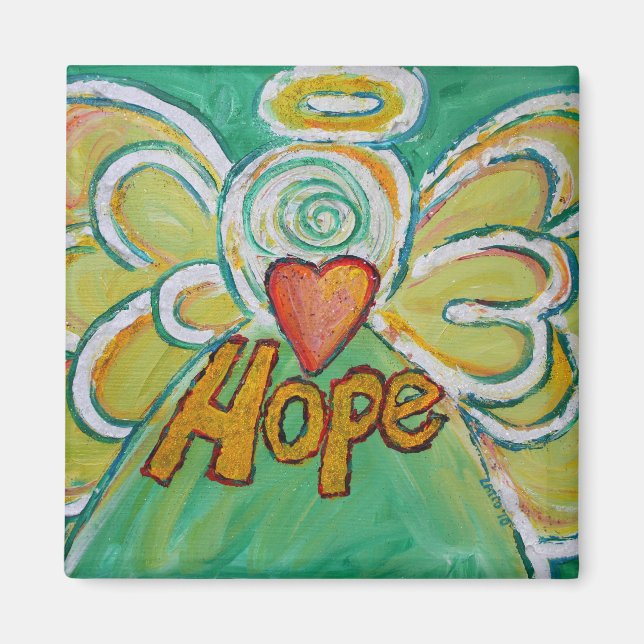 Hope Guardian Angel Word Magnets personnalisés (Devant)