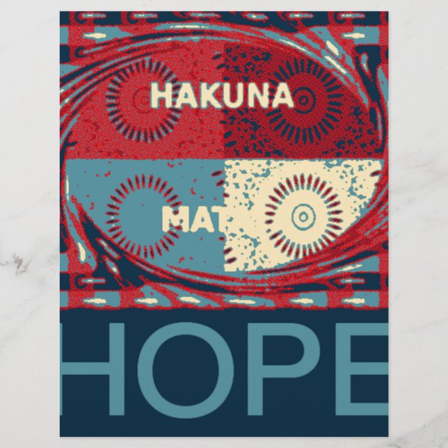 Hope Hakunamatata Lovely Inspirational Edgy vecteu (Devant)
