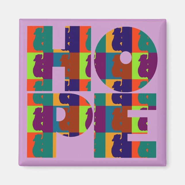 Hope Purple Magnet (Devant)